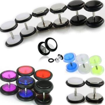 Fake Ear Plugs Cheater Faux Gauges