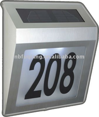 Solar house number light, address number light, address light. solar light