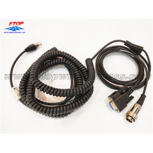 Cables de cable de conector DB9 y 4 pines