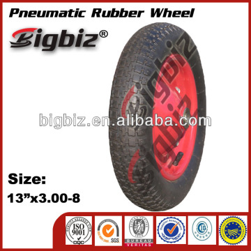 Rubber castor wheel,13 inch solid hard cutting wheel for rubber