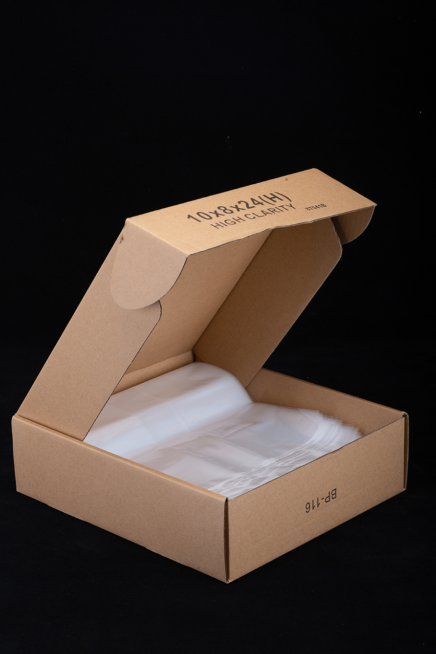 Supermarket Packaging LDPE Plastic Flat Bag