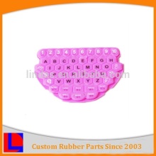 Custom-made rubber button cover