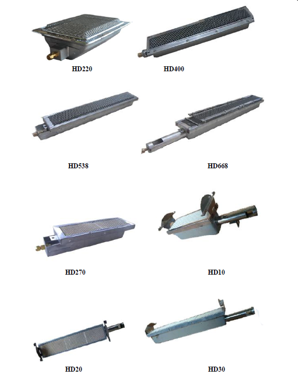 Infrared Catalytic Natural Gas Burner for bbq grill baking