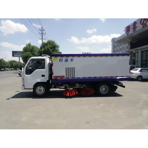 Truk penyapu jalan isap penuh multi-fungsi ISUZU 4x2