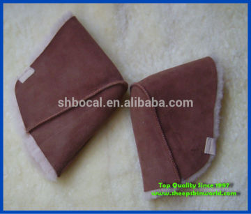 sheepskin foot heel warmer protector