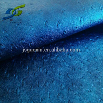 Ostrich grain waterborne pu synthetic leather 0.7mm(DB102)