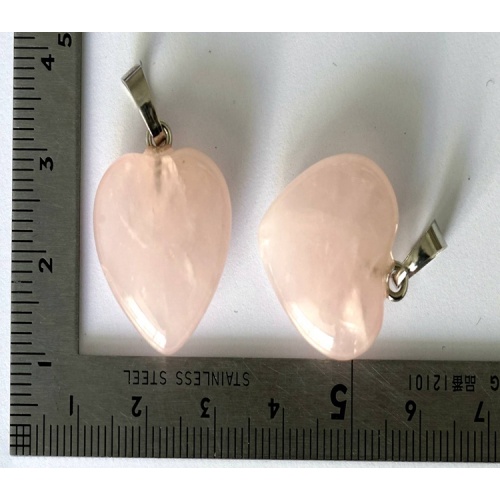 Natural Rose Quartz Crystal Healing Stone necklace Love Heart Chakra Reiki Pointed Gemstone Mothers Day Gifts