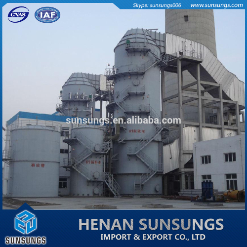 Coal boiler wet scrubber tower for air pollution control