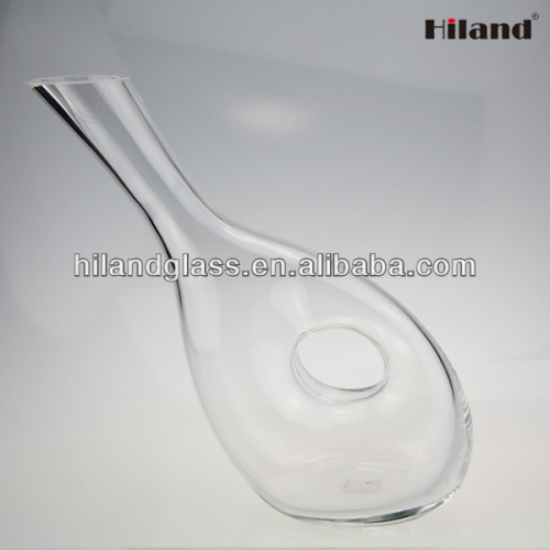 Promotional wholesale hand blown glass whisky decanter