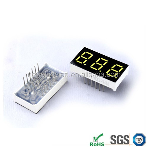Pure Red 7 segment led display three digit led digital display 0.56 inch led 7 segment display for Low cost digital signage