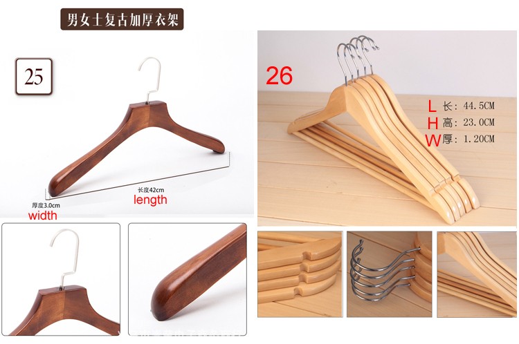 wholesale cheap wooden clothes coat suit custom hanger wood hangers for clothes