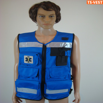 Outdoor Protection Blue Fishing Jacket with Zipper                        
                                                Quality Choice