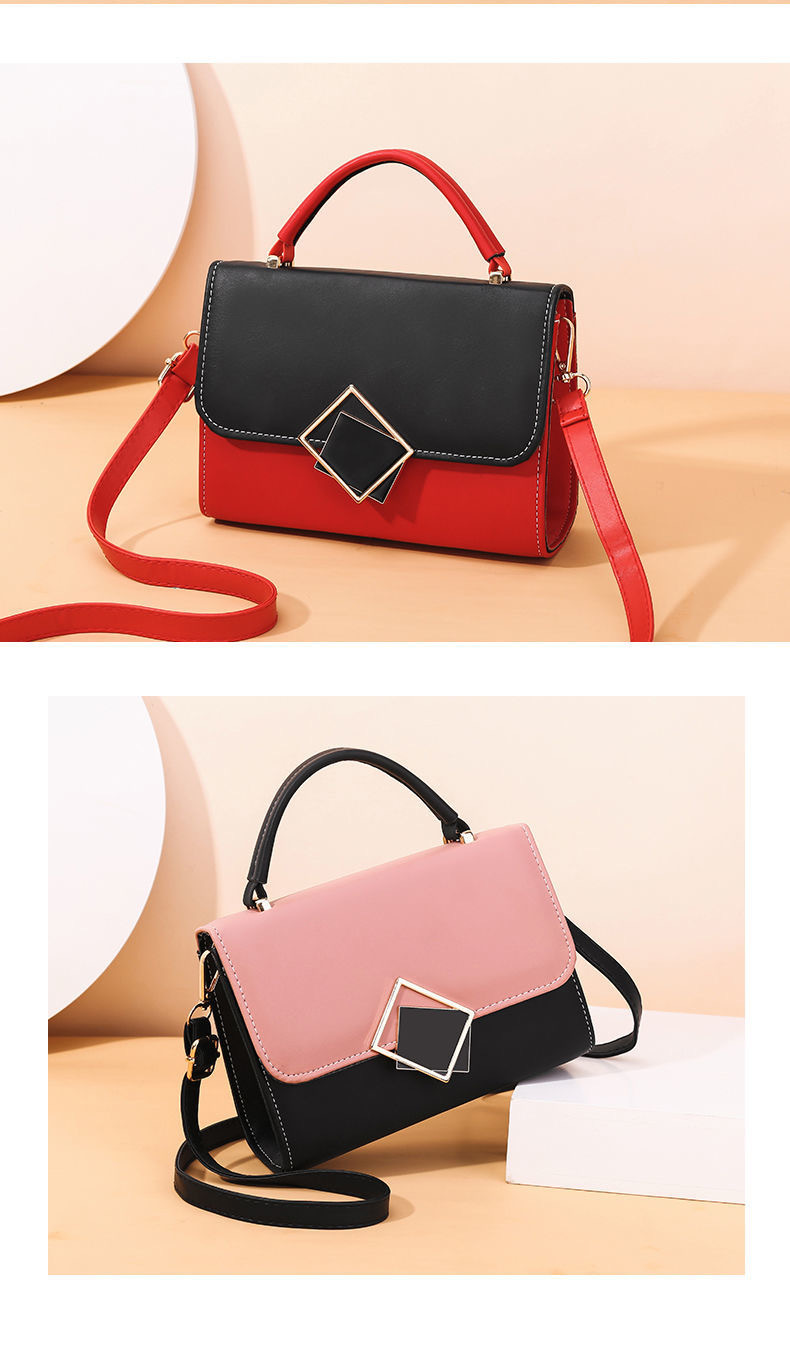 2021 Wholesale In Stock High Quality Bag Messenger Bags Ladies Crossbody Bags Women Contrast Colors Mini Handbags Ladies Purses