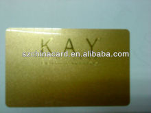 Metallic Membership VIP PVC Cards With Gold Hot Stamping