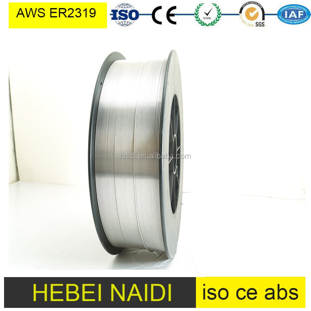 high quality D355/15-20KG AWS A5.10 er2319 Mig/tig aluminium and aluminum alloy welding wire rod 0.8mm 1.2mm 3.2mm