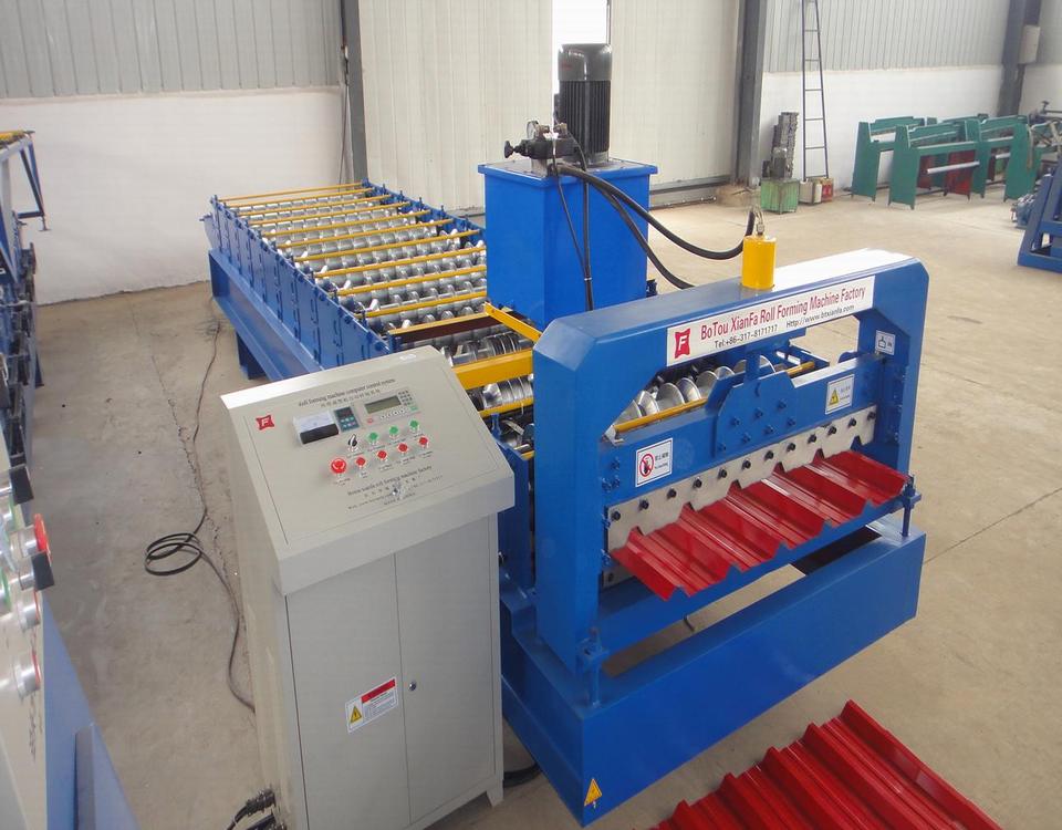 Trapezoidal Sheet Aluminum Roofing Roll Forming Machine