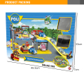 Cartoon F/W Railway instellen brand parkeren kunststof Garage Toy