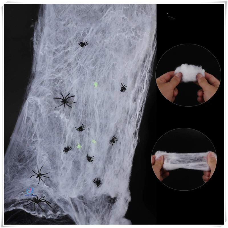 Scary Stretch Spider Web Webbing Haunted House Decoration in Halloween