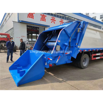 Municipal compression refuse collector truck