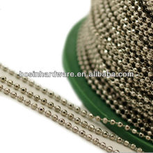 Fashion High Quality Metal Brass Silver Faceted Ball Chain