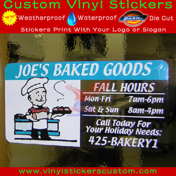 custom static cling window decals