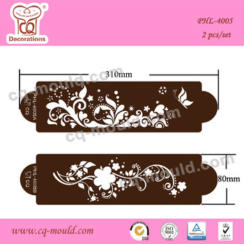 100o%silicone material cake decorating stencil