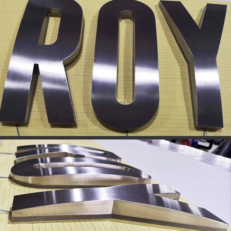 Stainless Steel Letter Outdoor Full Color Led Sign Commercial Board Manufacturers