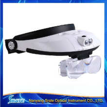 Headband LED Lamp Light Illuminating Magnifying Glass