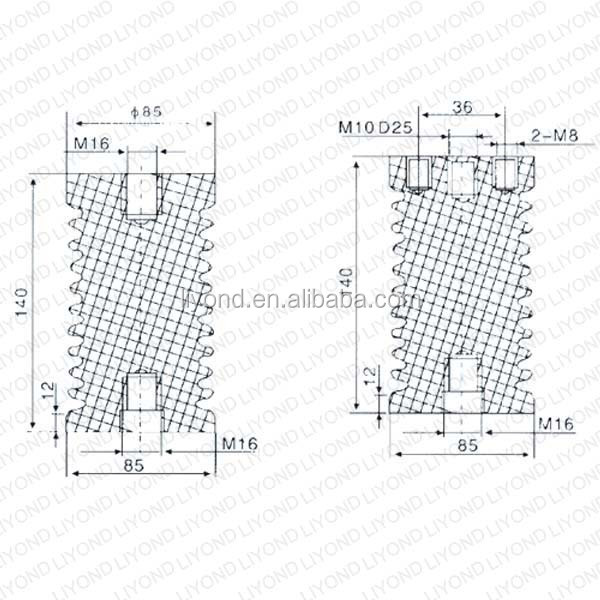 High voltage epoxy resin insulators