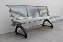 Cast iron outdoor bench outdoor steel pipe bench