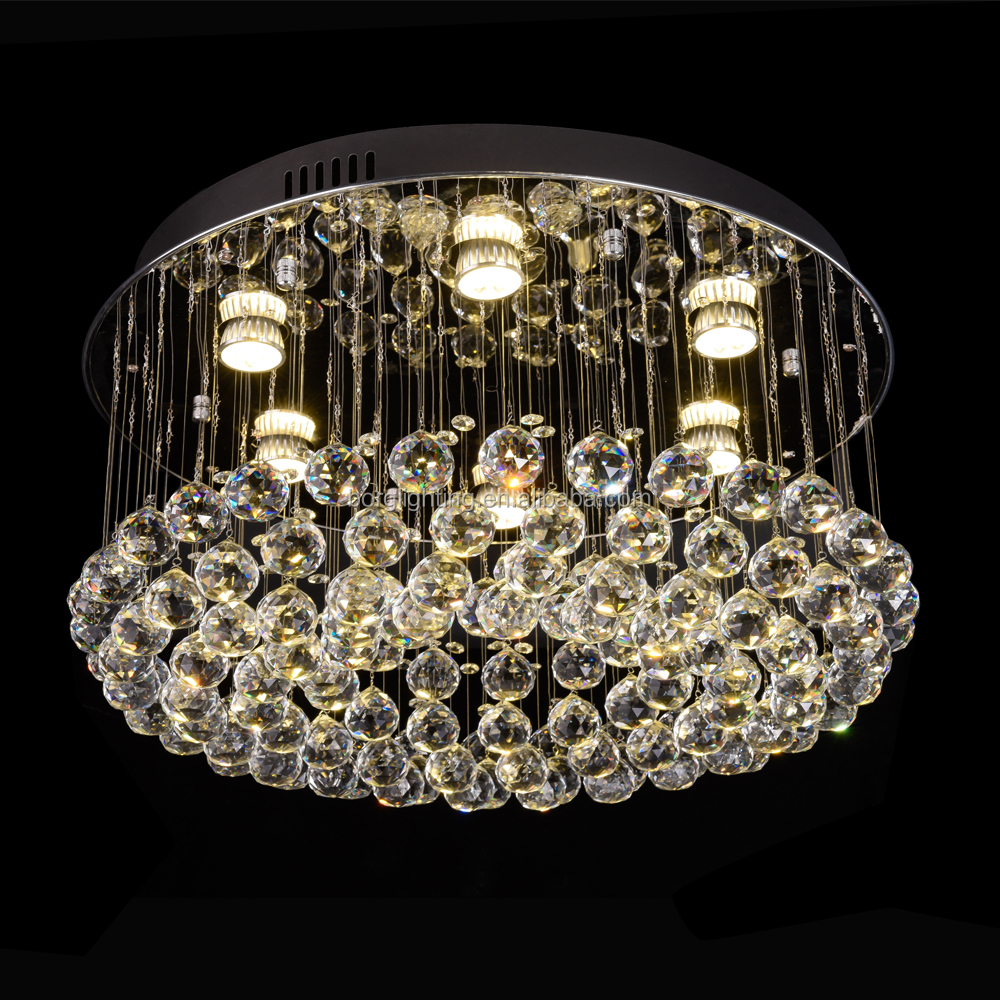 New Stylish Double Layer chandelier crystal beads chandelier led lights chandeliers pendent