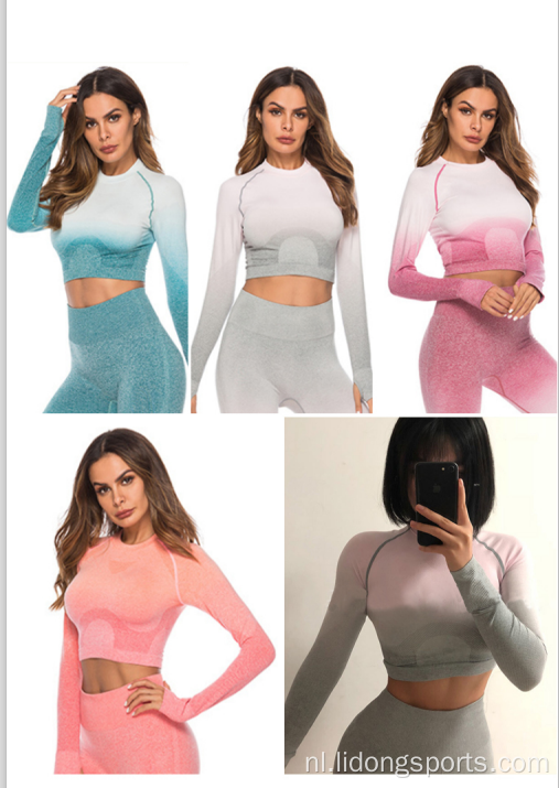 Hot Sale Vrouwen Lange mouw comfortabele yoga -kleding