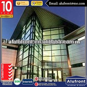 Visible System Curtain Wall For Shop Front