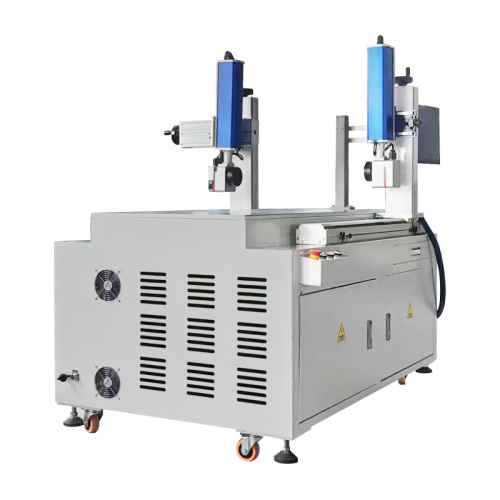 Máquina de marcação com lasers múltiplos com módulos em movimento