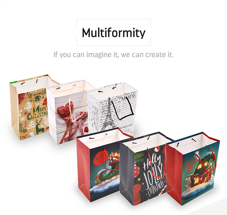 Luxury Rope Handle OEM Decorative Personalised gift packaging Paper Bags with Your Own Logo