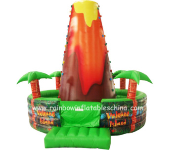 Exciting Outdoor Jungle Theme Inflatable Climbing Wall