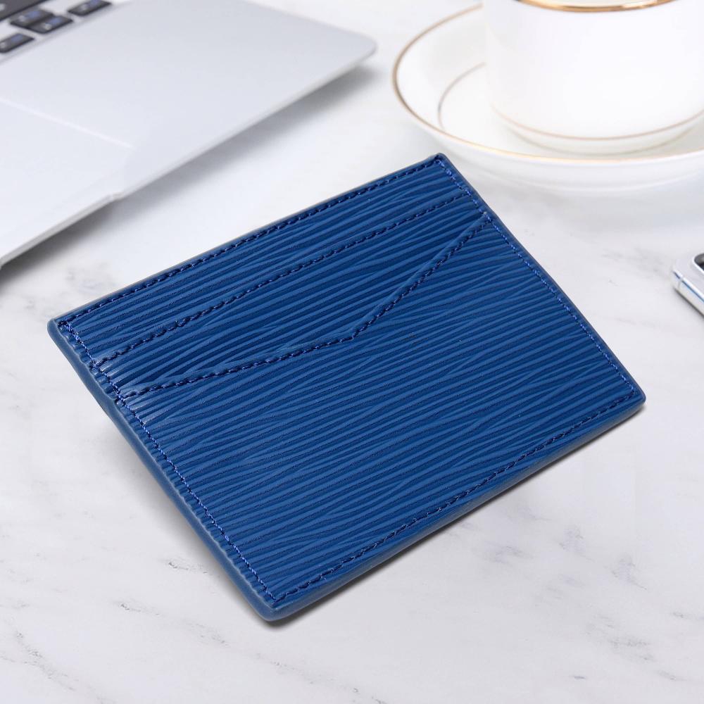 Blue EPI Mönster gratis anpassning Slim Card Holder