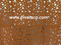 سقف قطاع الألومنيوم لون خشبي بيرفواتيد التصميم للديكور