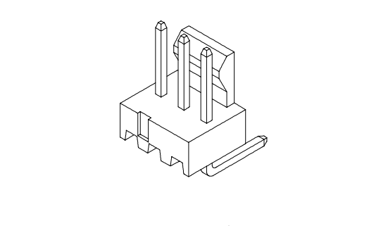 2.54mm ملعب 90 ° رقاقة AW2543RA-XP