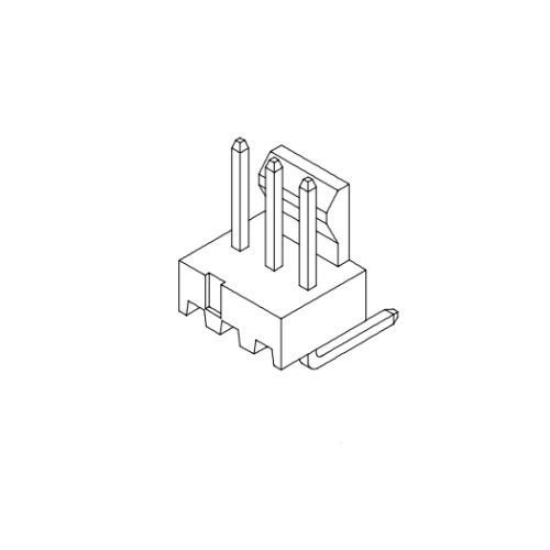 2.54mm zift 90 ° gofret AW2543RA-XP