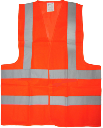 high visibiity reflective safety waistcoat