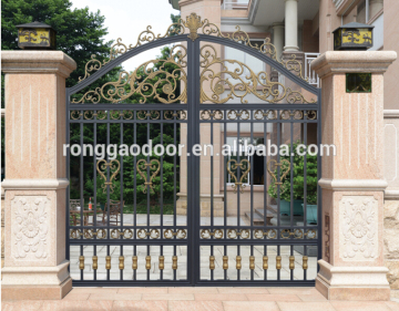 Aluminum gates/villa gates/auto gates/yard gates/front main gates/china retractable main gates/iron gates/steel gates