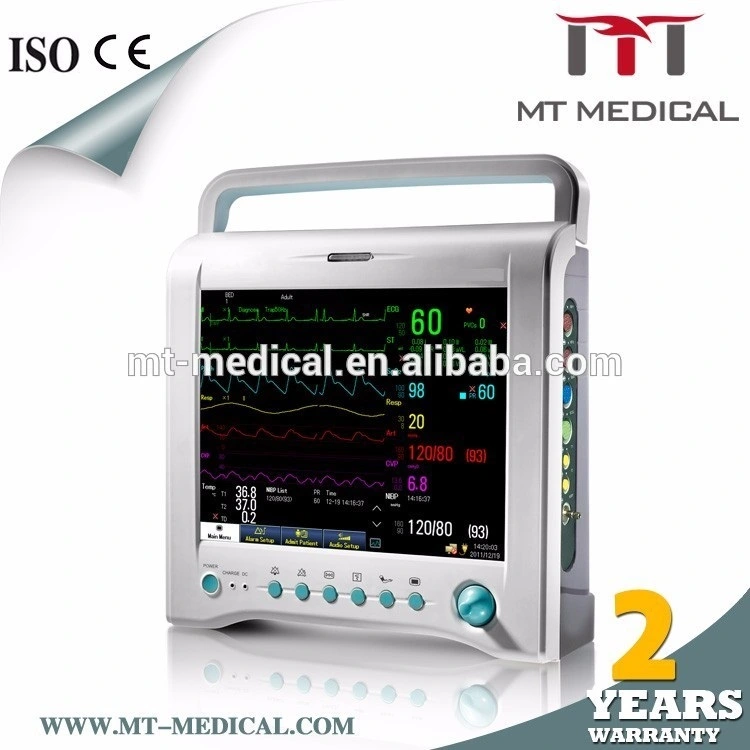 ICU Medical Equipment 12.1 Inch Clinical Patient Monitor 3/5 Lead ECG with CE