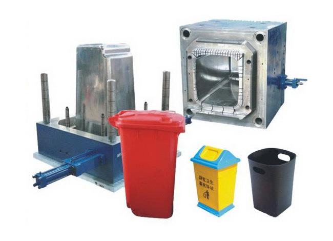 Outdoor large and small garbage bin plastic mould