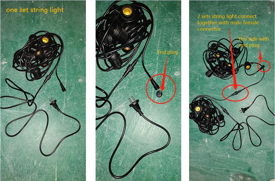 string lights led waterproof luces navidad