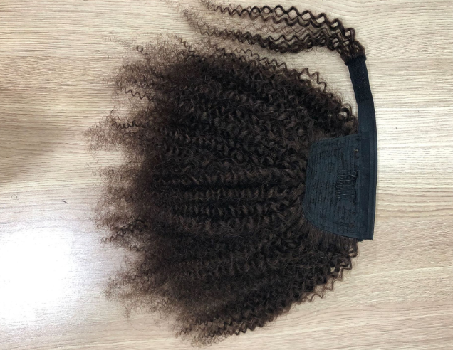 Wrap Around Ponytail 100% Virgin Human Hair Silky Straight, Remy Brazilian Human Hair Drawstring Ponytails