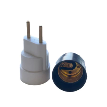 E27 Plastic Lamp Holder with Plug