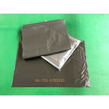 Saco laminado HDPE Saco plano Saco plástico Saco de lixo preto