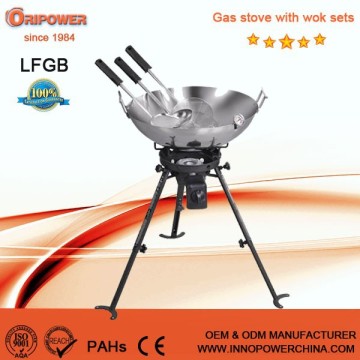 Carbon Steel Outdoor Cooking Wok Burn Kit