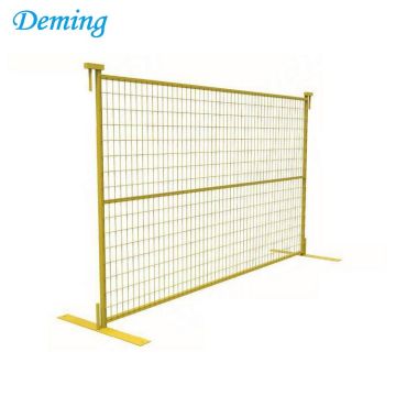 Canada type removable yellow welded temporary fencing